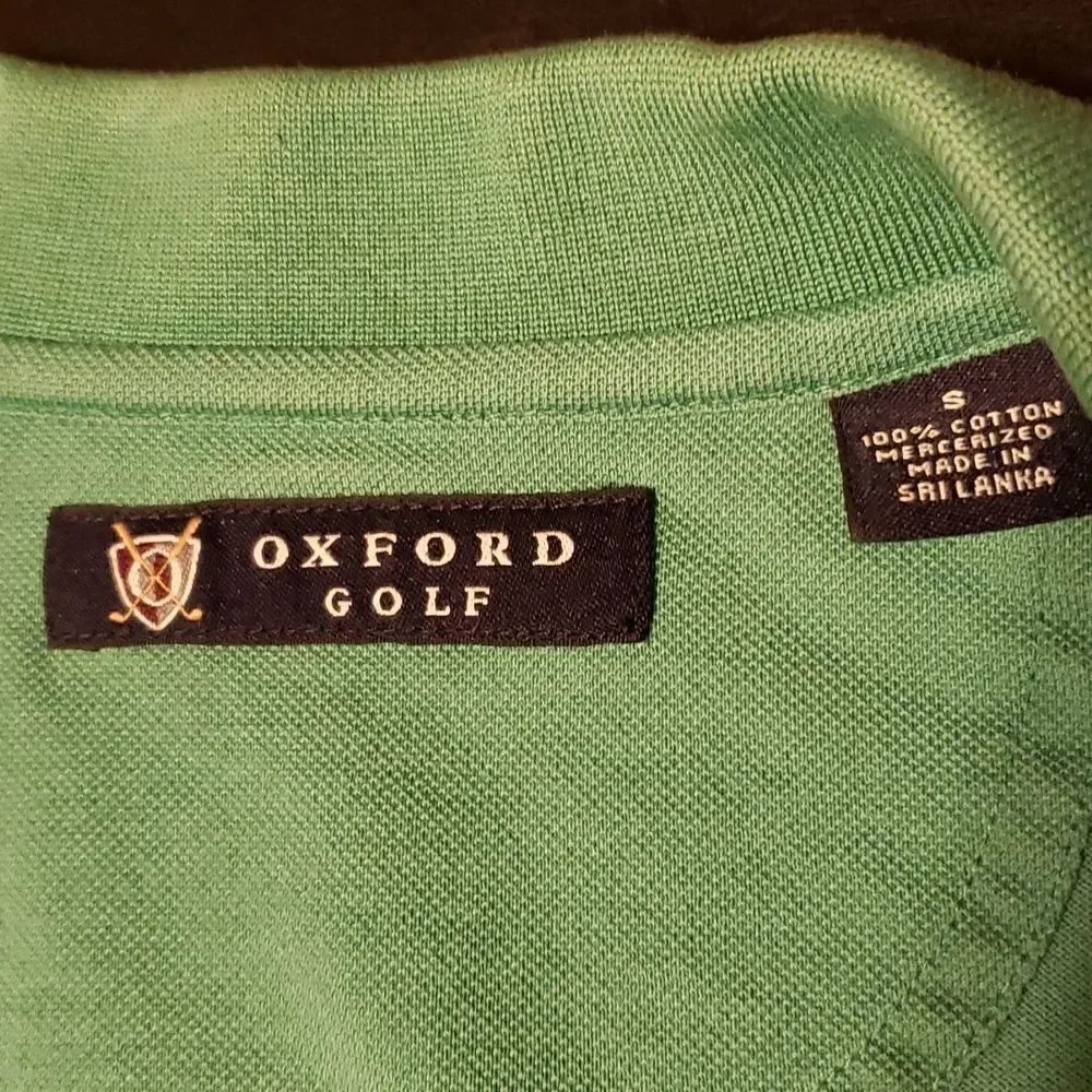 Oxford golf polo shirt, small